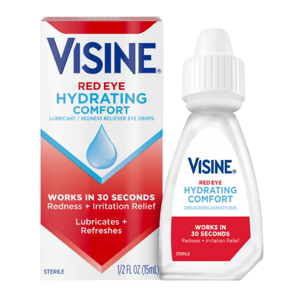 Visine Confort Hydratant Yeux Rouges | Gouttes pour les yeux