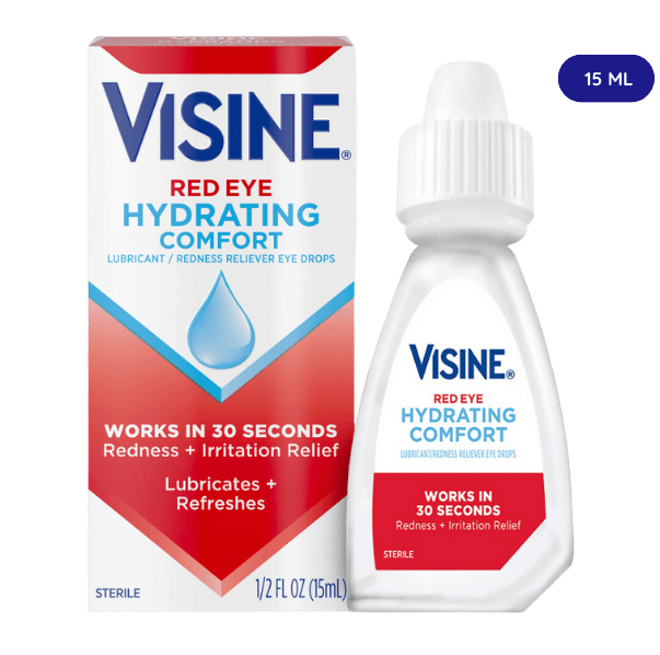 Visine Confort Hydratant Yeux Rouges | Gouttes pour les yeux