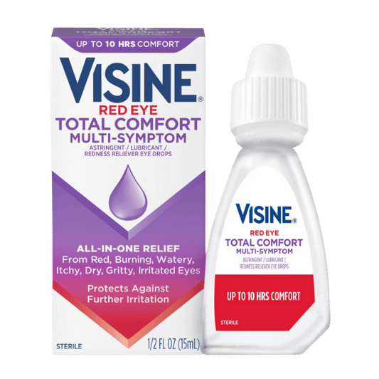 Visine Yeux Rouges Confort Total Oeil Multi-symptômes | Gouttes pour les yeux