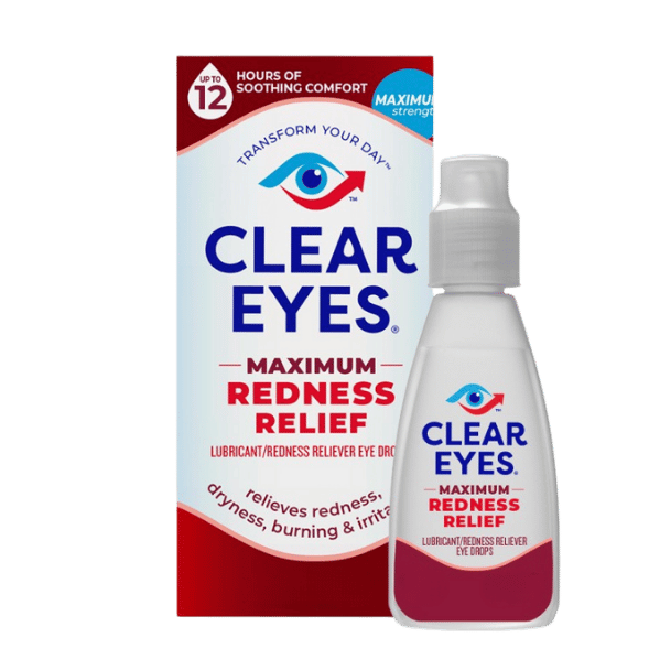 Clear Eyes Soulagement Maximum de la Rougeur | Gouttes pour les yeux