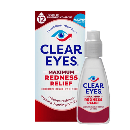 Clear Eyes Soulagement Maximum de la Rougeur | Gouttes pour les yeux