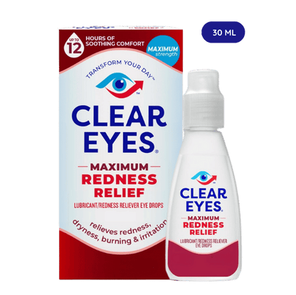 Clear Eyes Soulagement Maximum de la Rougeur | Gouttes pour les yeux